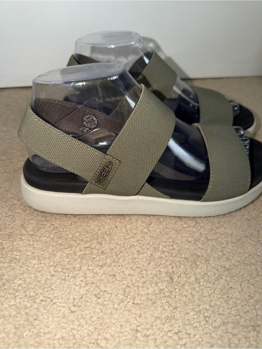 KEEN Elle Backstrap Women’s Size 8 Olive Green Sport Sandals Comfort Strappy